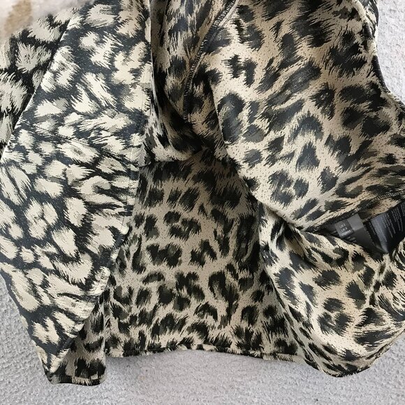 FREE PEOPLE CHRISSY ANIMAL PRINT MINI DRESS SIZE 2 - Picture 9 of 14